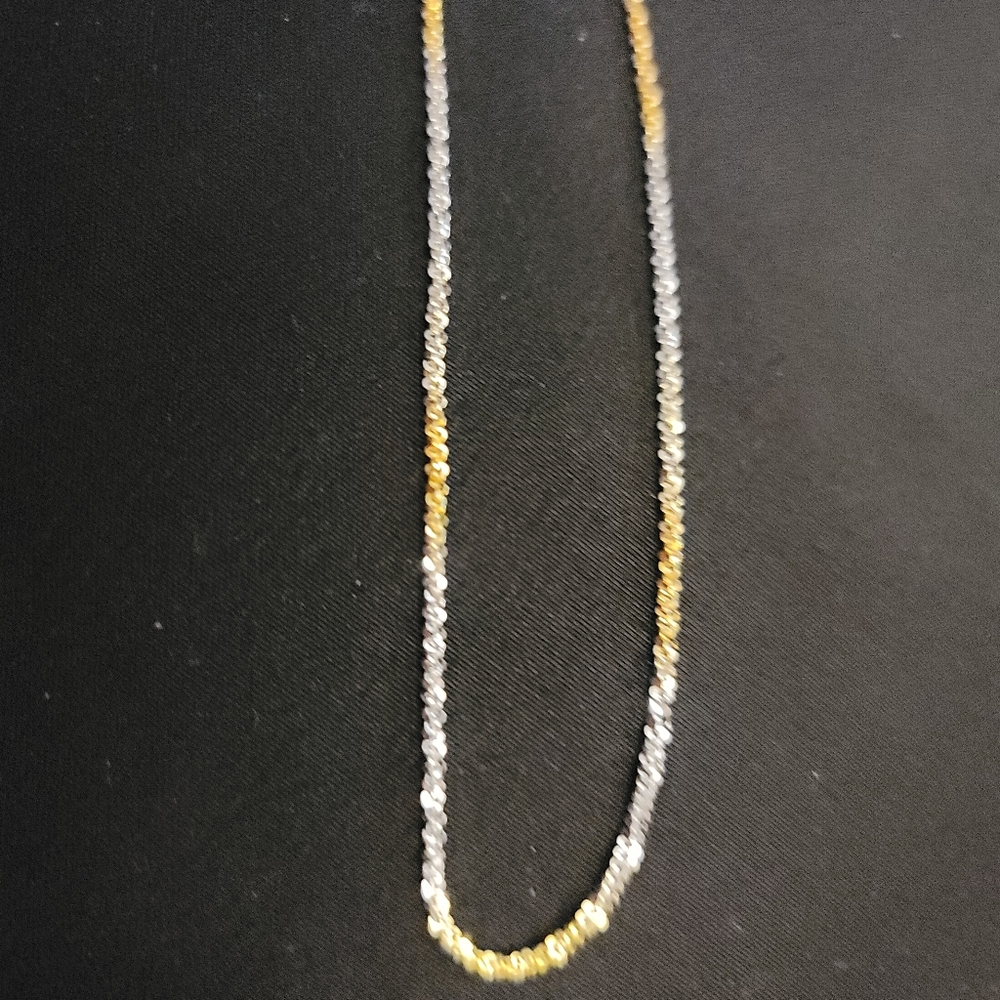 Elegant Two-Tone 18" Necklace